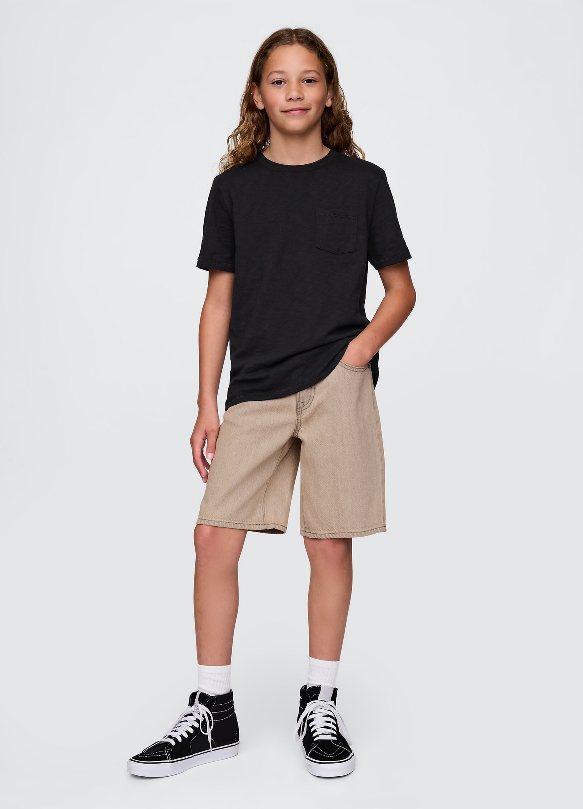 Bermuda beige in denim