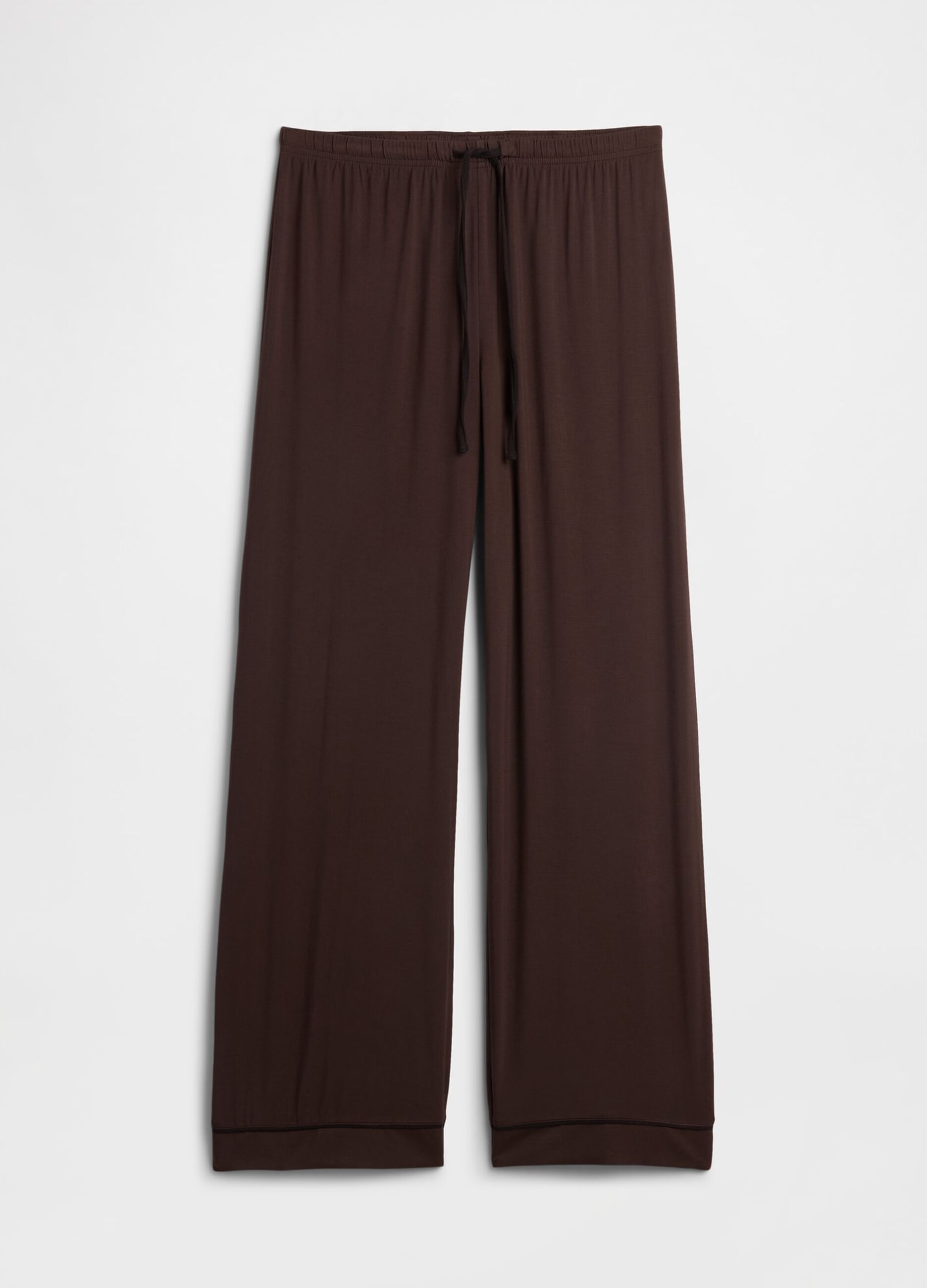 Pigiama marrone in tessuto modal elasticizzato_4