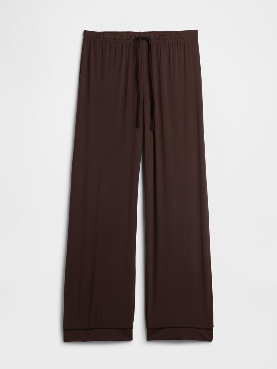 Pigiama marrone in tessuto modal elasticizzato Donna_4