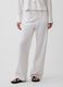 Pantaloni wide leg in misto lino e cotone_1
