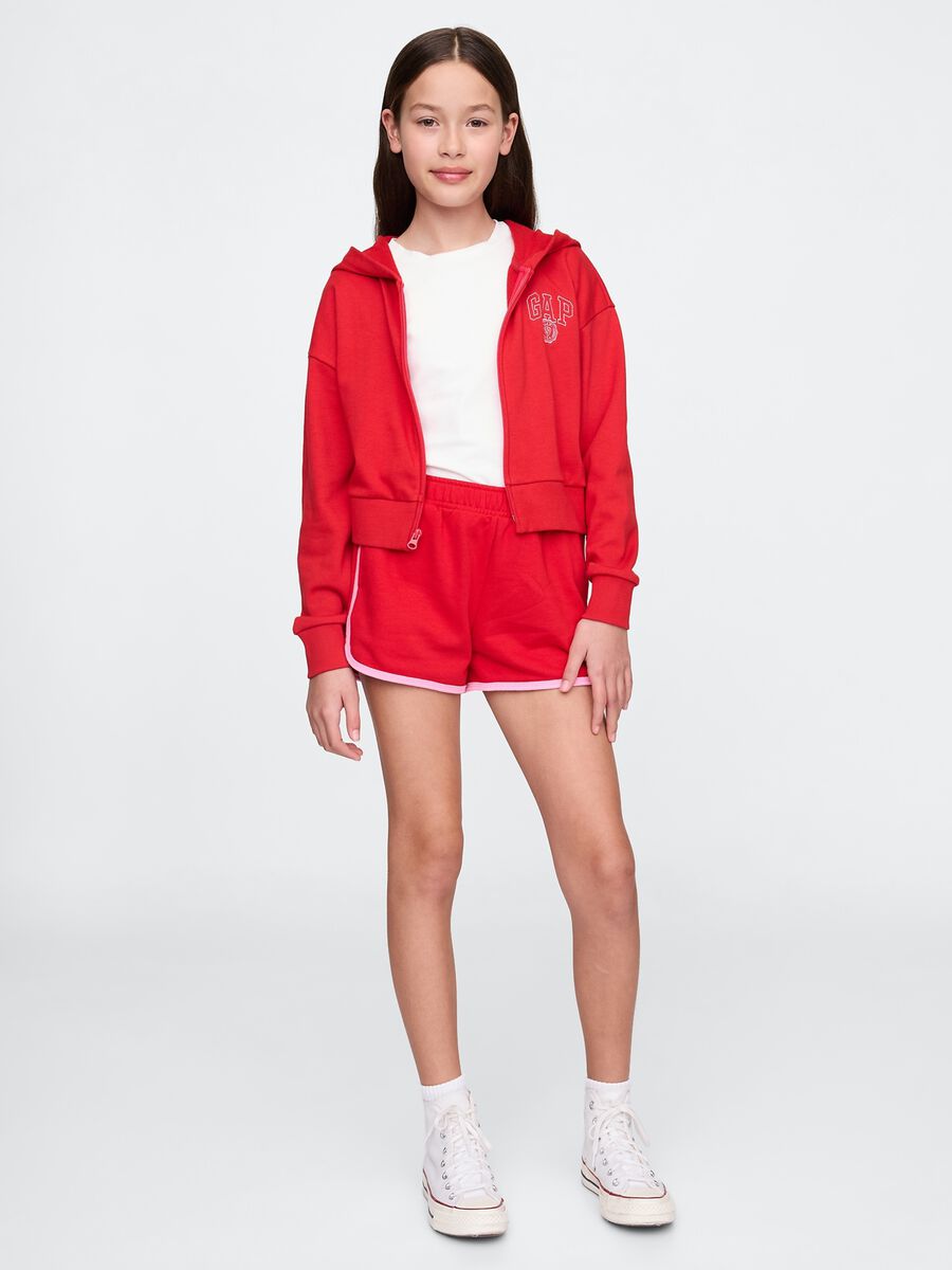 Felpa con cappuccio e full-zip Bambina_2