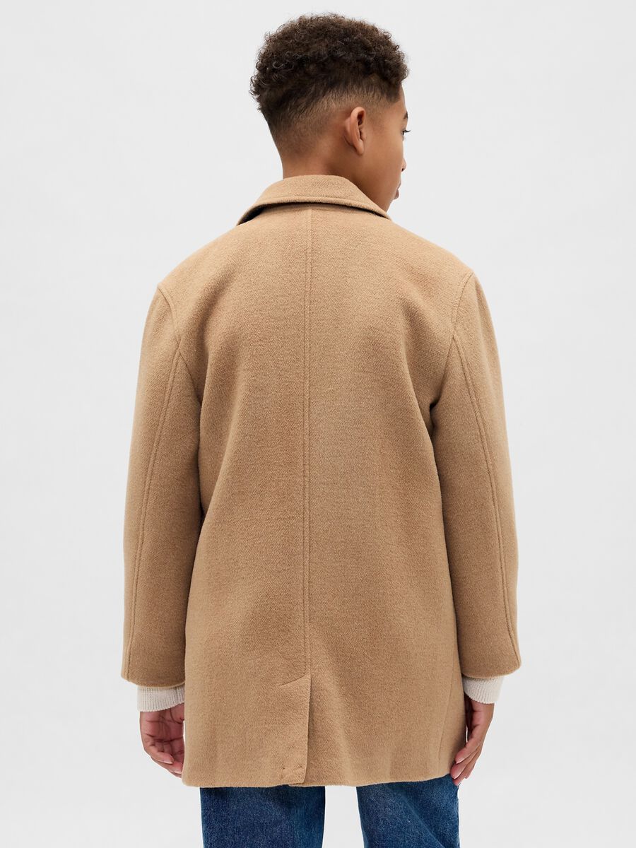 Beige Coat for Child Boy_1