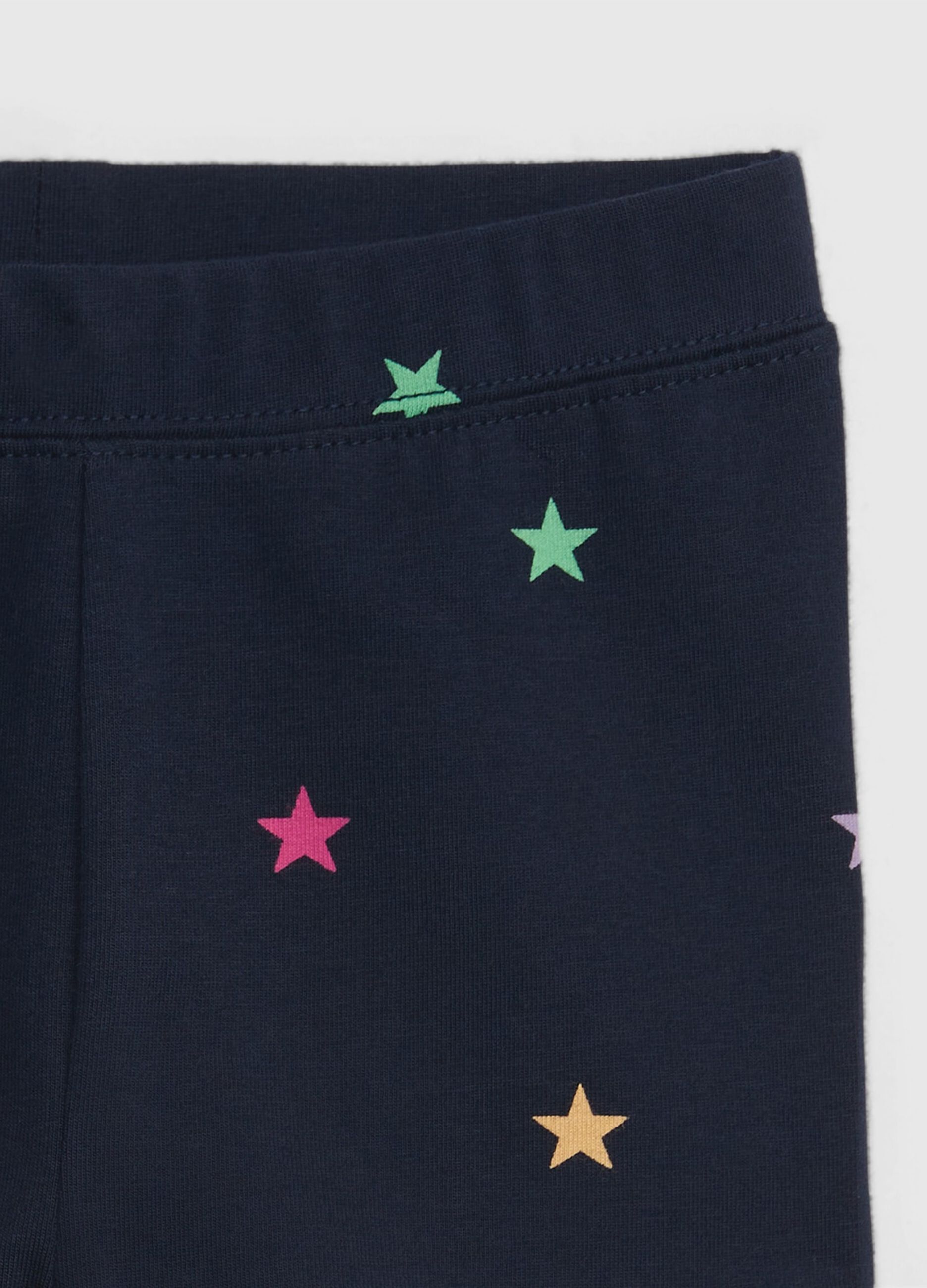 Shorts con stampa stelle multicolore_2