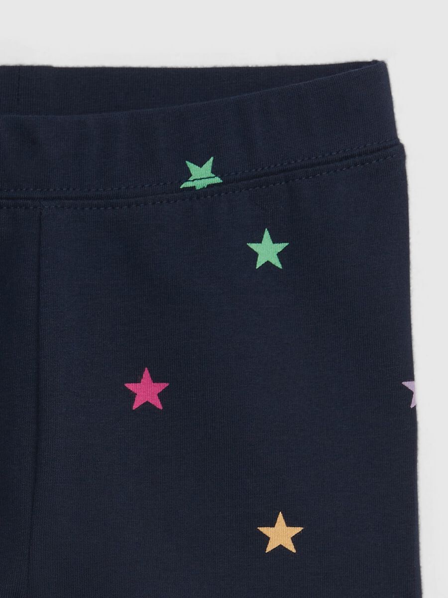 Shorts with multicoloured star print Newborn Boy_2