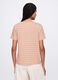 T-shirt a righe arancioni e beige in cotone_2