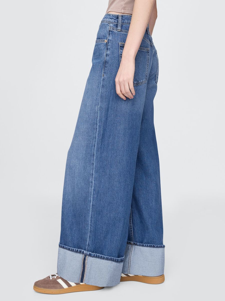 Jeans ampi in misto cotone e Lyocell Gap Donna_3