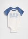 Body in puro cotone multicolor da neonato con logo GAP_0