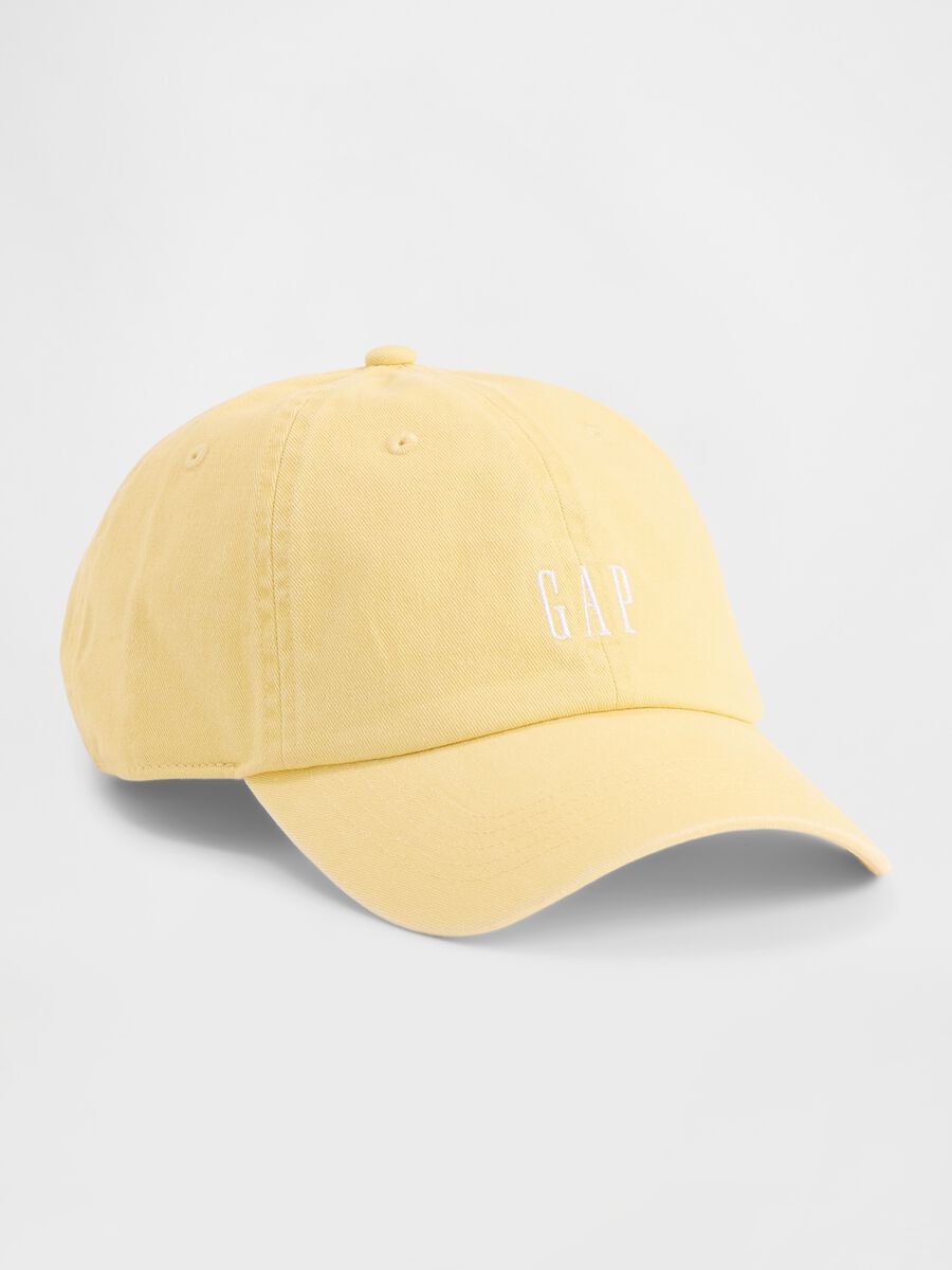 Cappello baseball in puro cotone con logo GAP Uomo_0