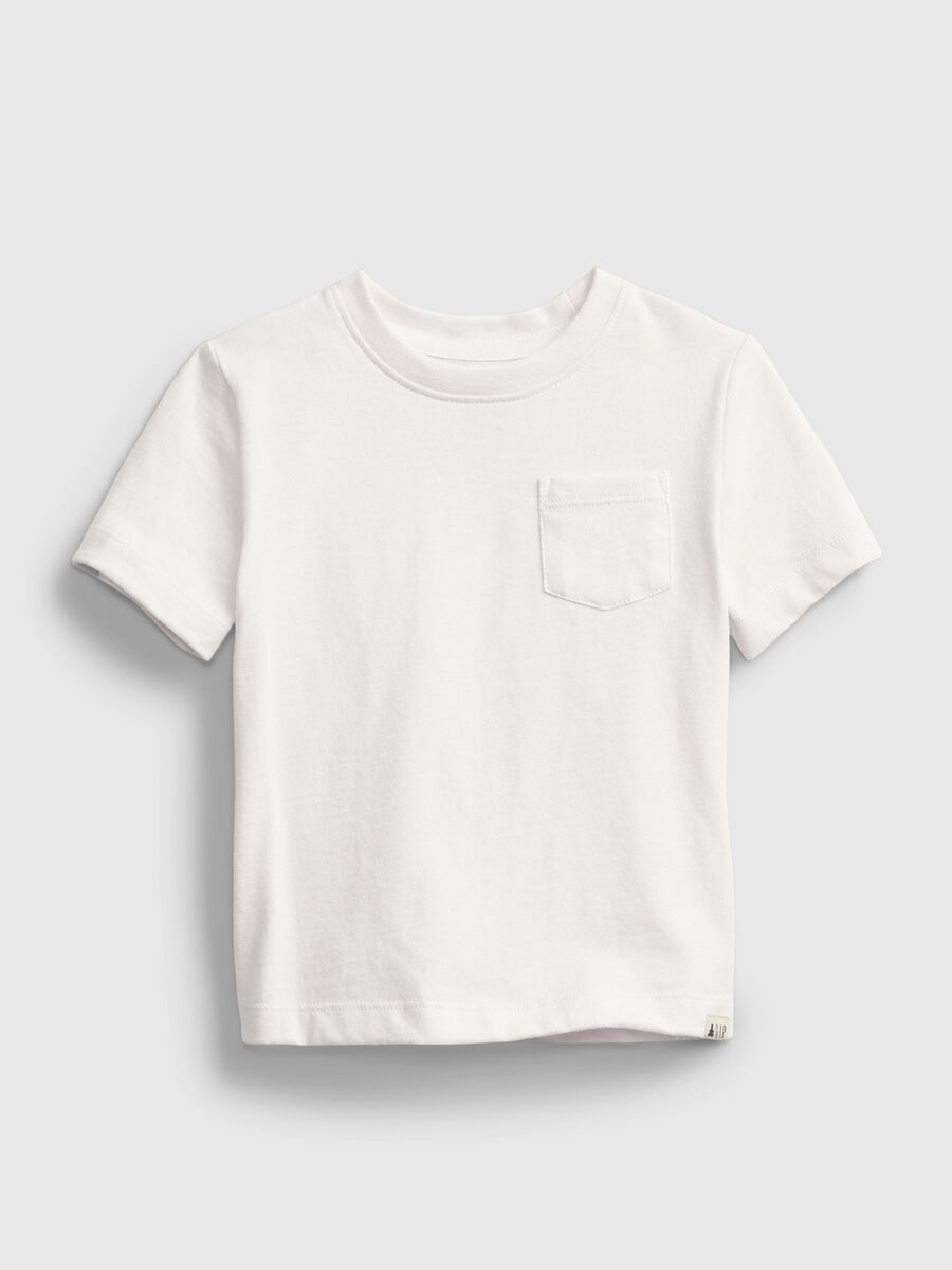 T-shirt in cotone con tasca Bimbo_0