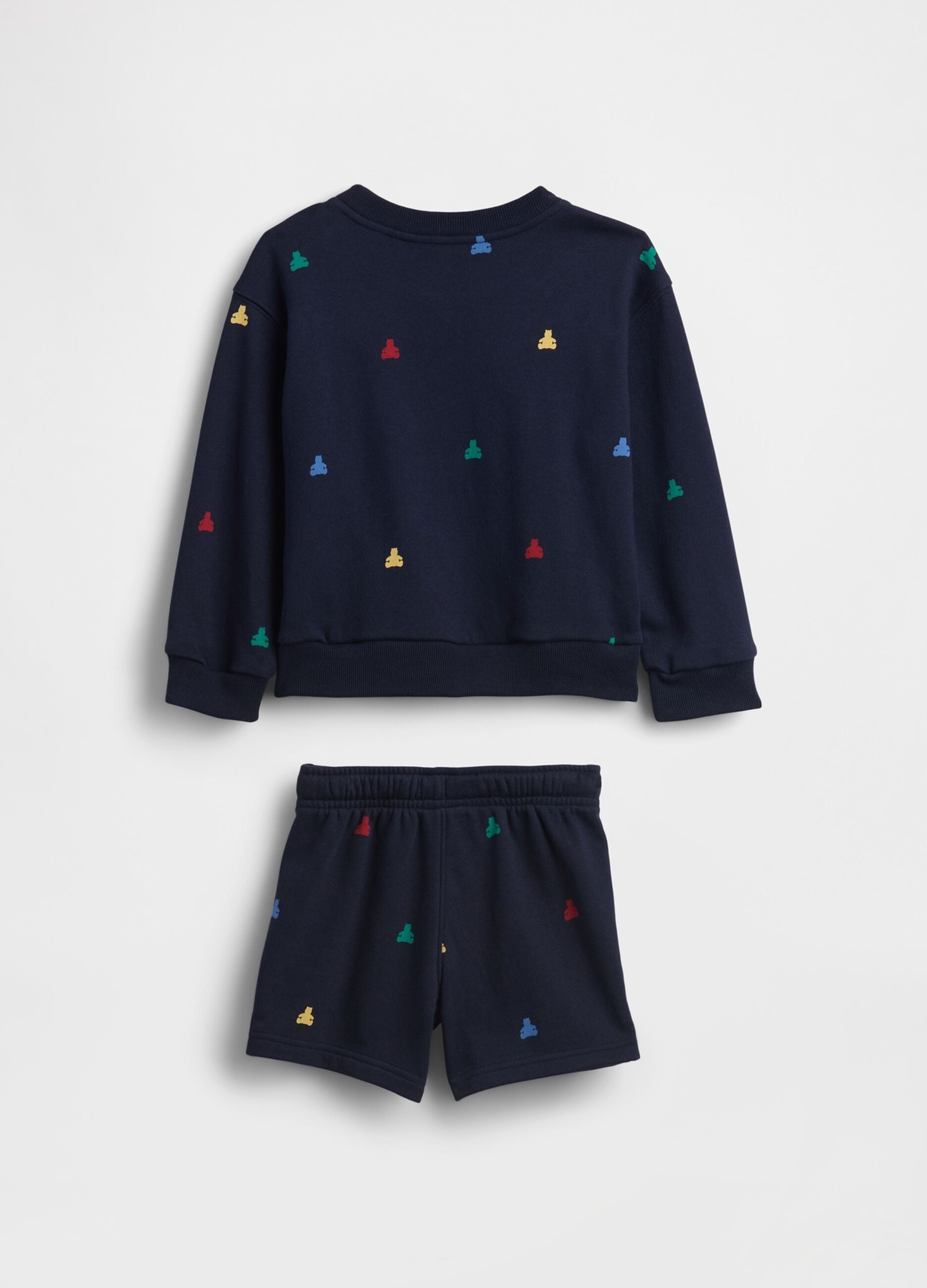Set felpa e shorts in misto cotone con logo GAP