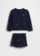 Set felpa e shorts in misto cotone con logo GAP_2