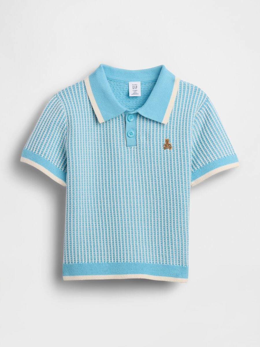 Polo in puro cotone a maniche corte Bimbo_1