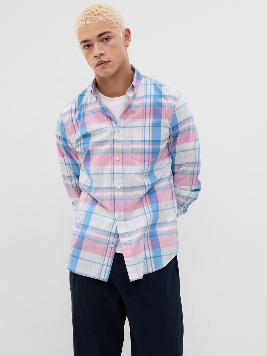 Coolmax® fabric patterned shirt Man_0