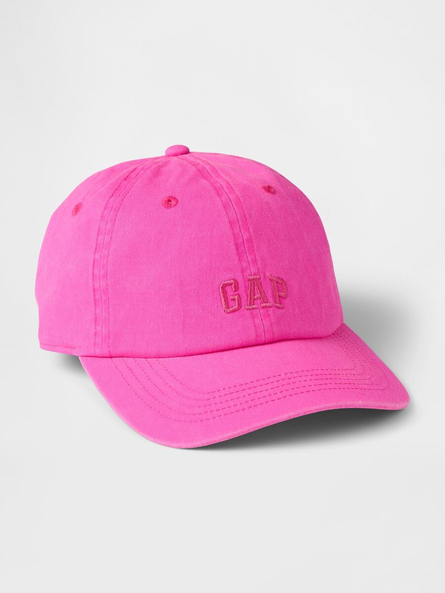Fuchsia cotton baseball cap Woman_0