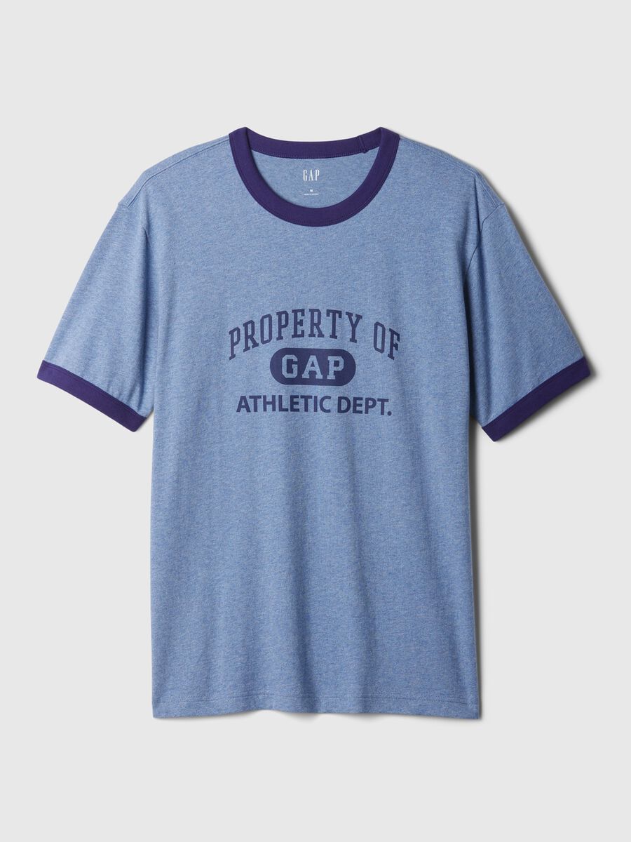 T-shirt in cotone con stampa logo Uomo_3