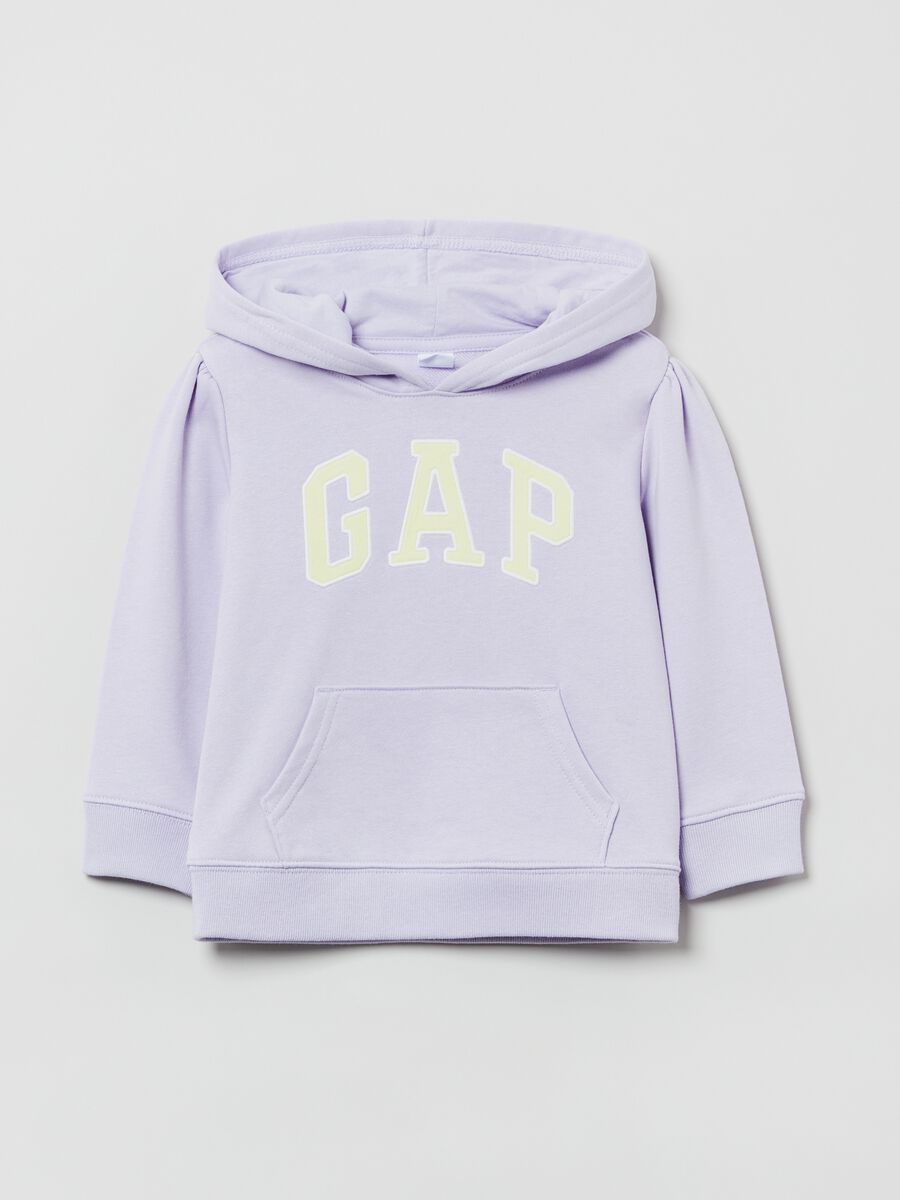 Felpa con cappuccio e patch logo Bimba_0
