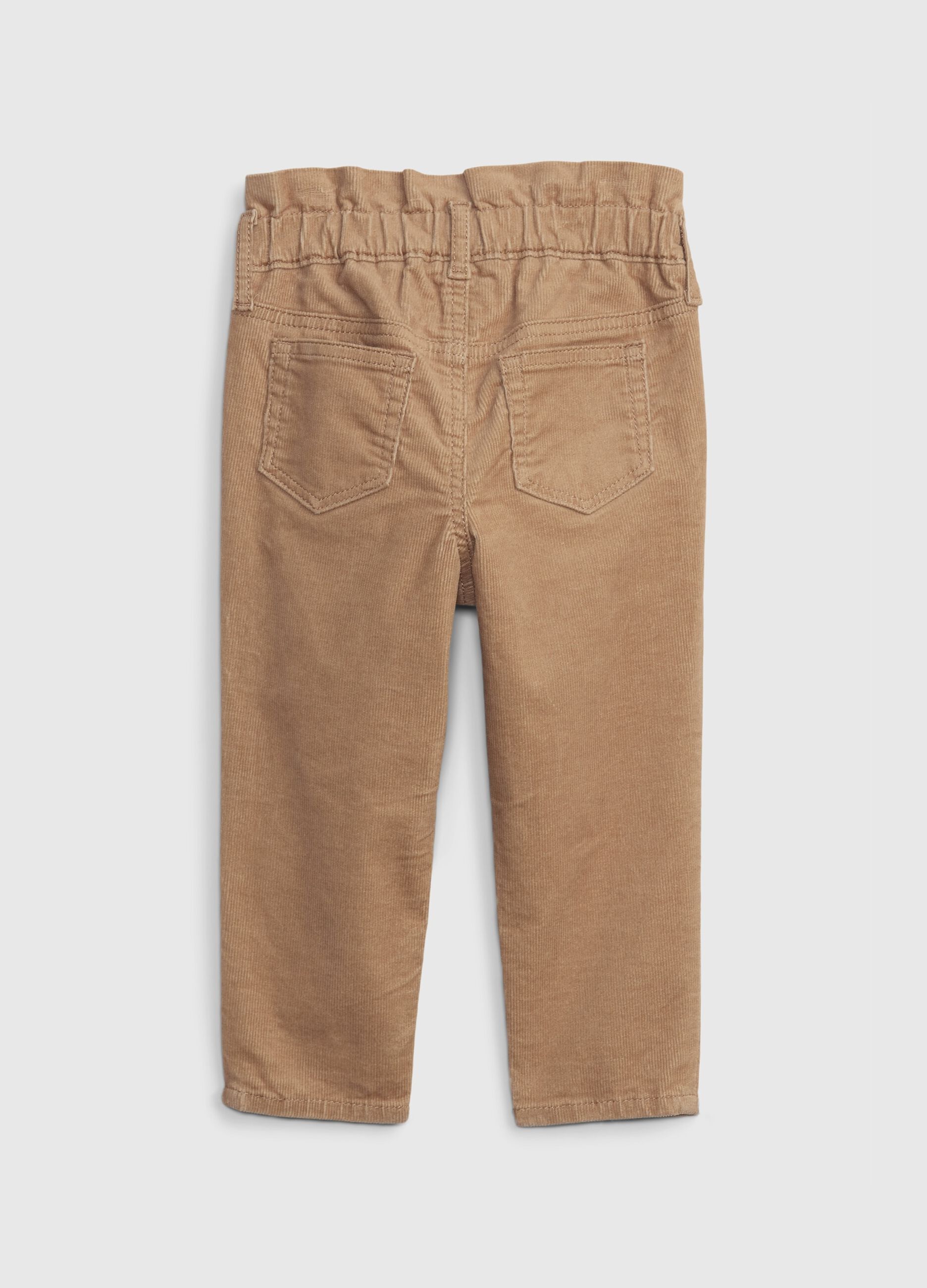 Mum-fit trousers in corduroy