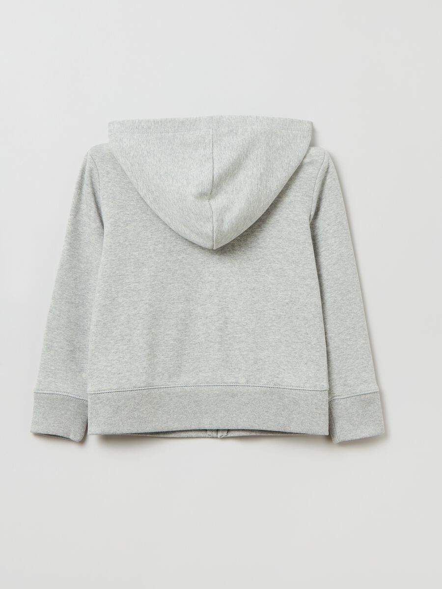 Full-zip in French Terry con patch logo Bambina_1
