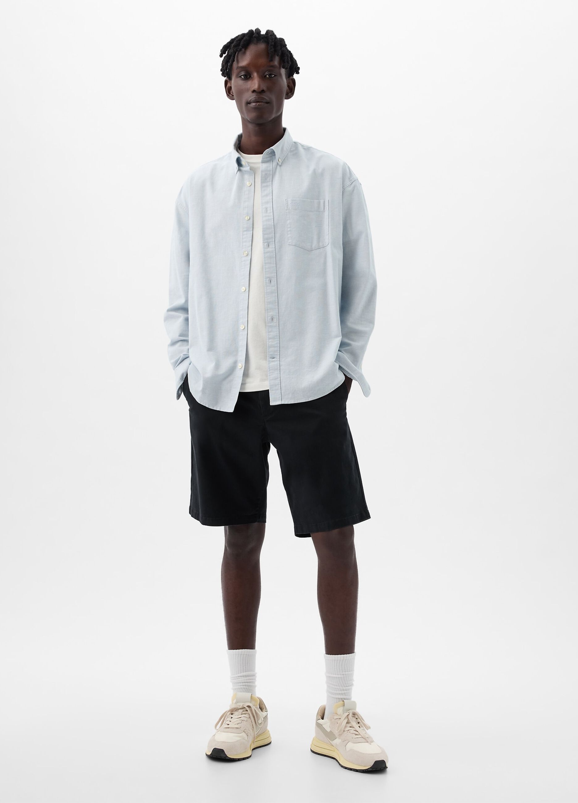 Bermuda relaxed fit in cotone stretch