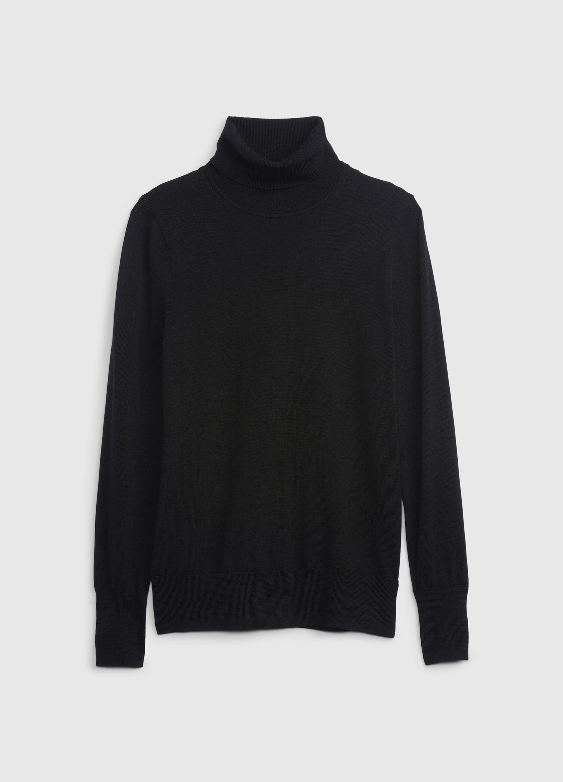 Merino wool pullover with high neck_2