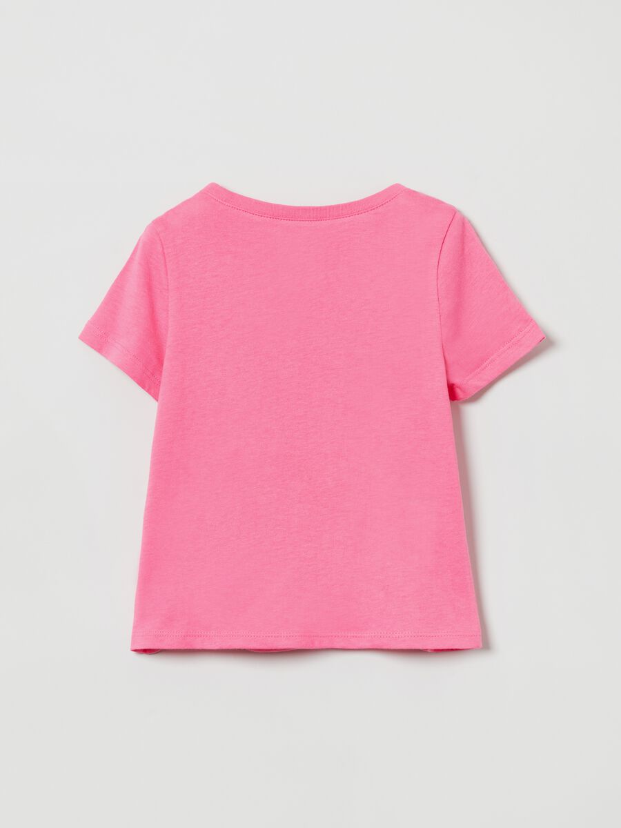 T-shirt with round neck and logo print Toddler Girl_1