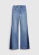 Jeans flare fit con inserti a contrasto_4