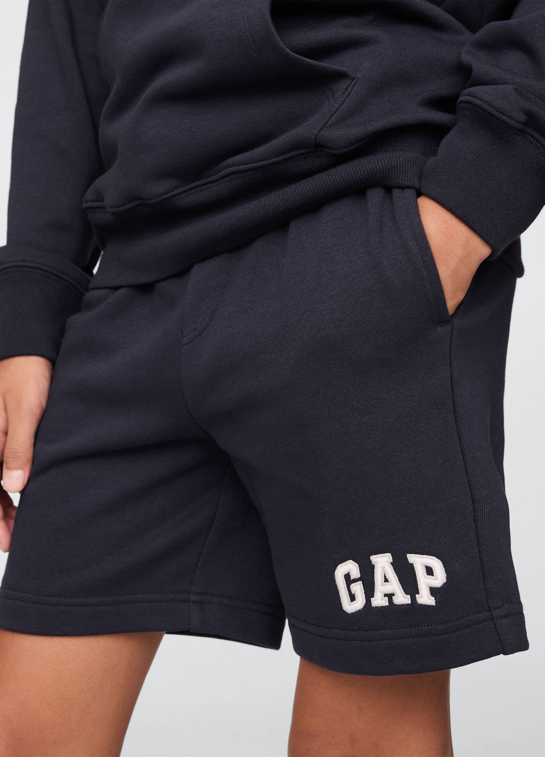 Shorts blu navy in misto cotone e poliestere GAP Kids_3