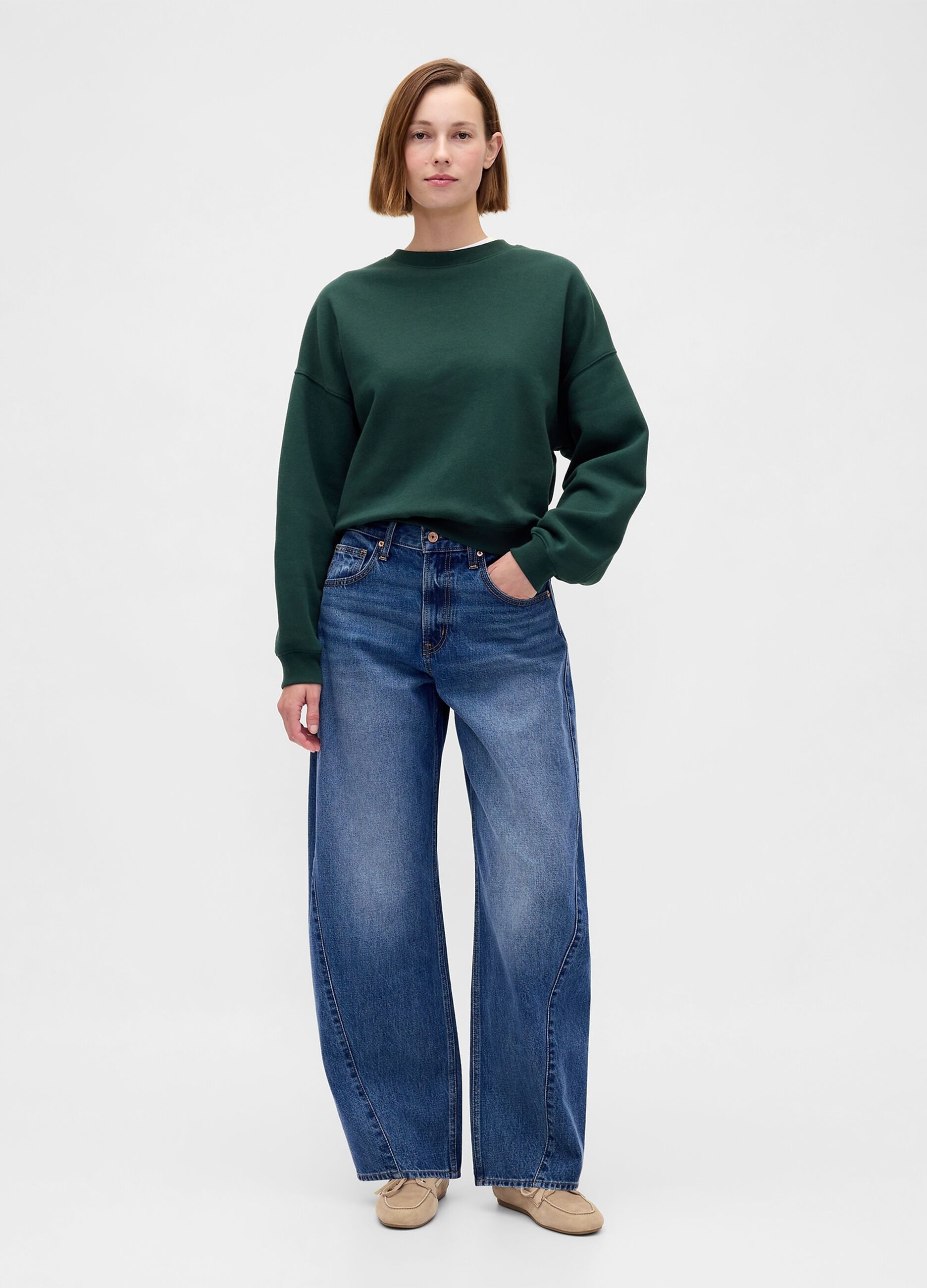 Green Crewneck Sweatshirt