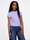 T-shirt viola in cotone stretch