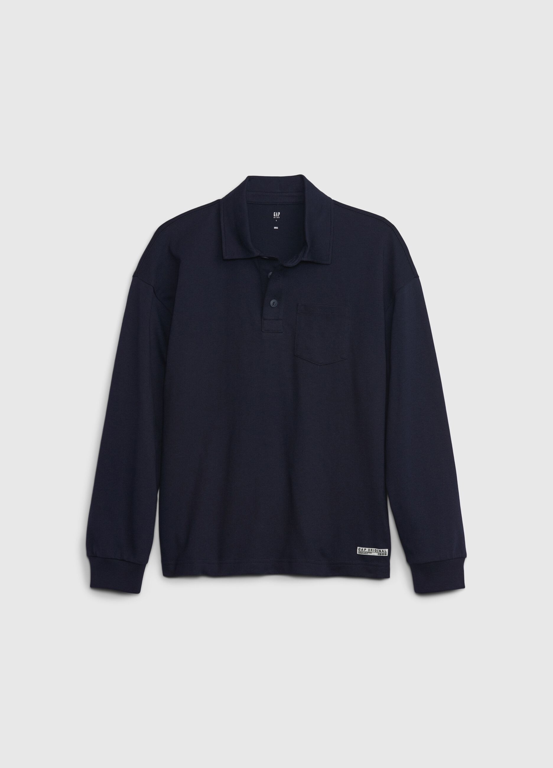 Polo in cotone con tasca