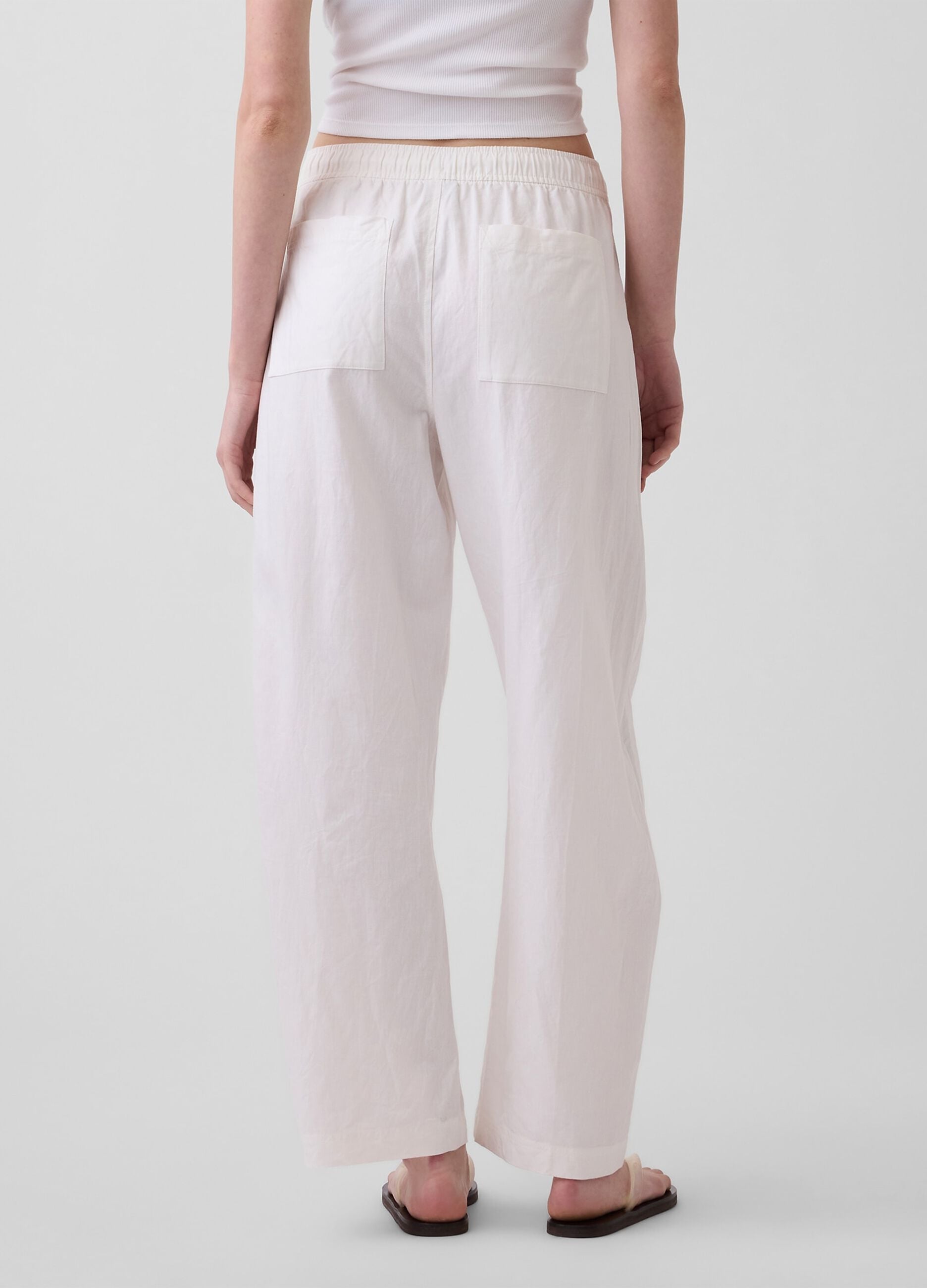 Pantaloni in misto lino