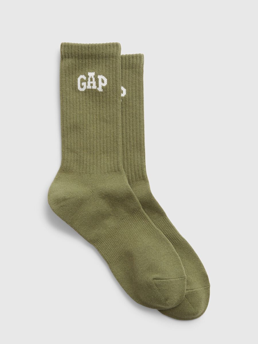 Calze stretch con logo Uomo_0