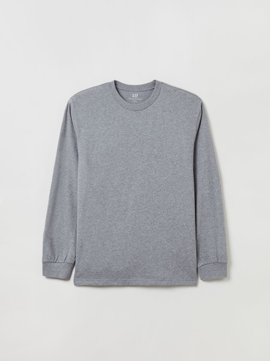 T-shirt a maniche lunghe in cotone bio Uomo_1