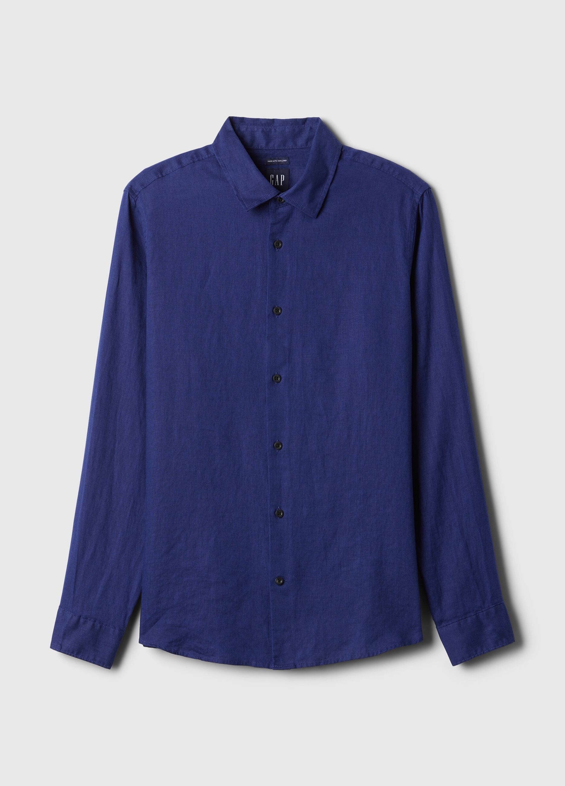 Camicia regular fit in lino_3