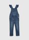Skinny-fit dungarees in denim with ruffles_0
