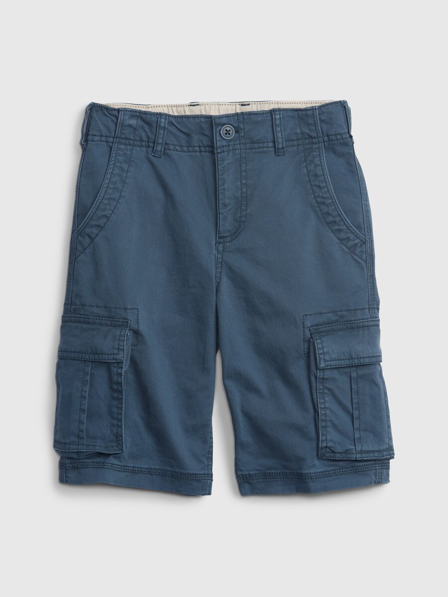 Bermuda cargo in cotone stretch Bambino_0