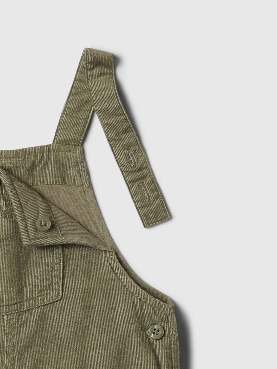 Salopette in corduroy con tasche Neonato_2