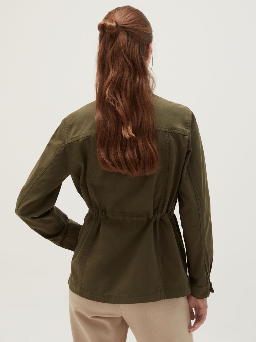 Giacca sahariana in cotone Donna_2