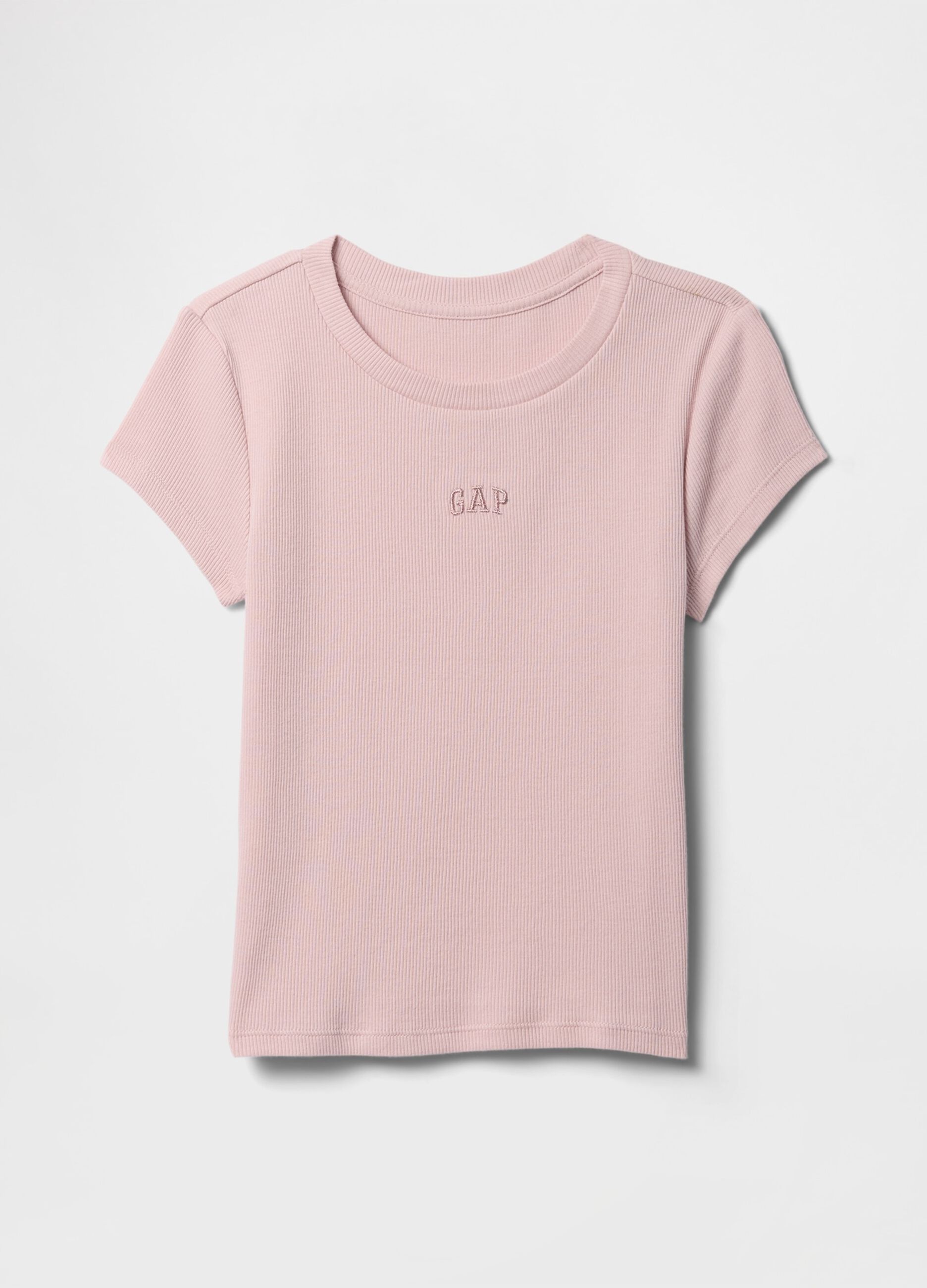 T-shirt rosa a girocollo in puro cotone GAP Kids_3