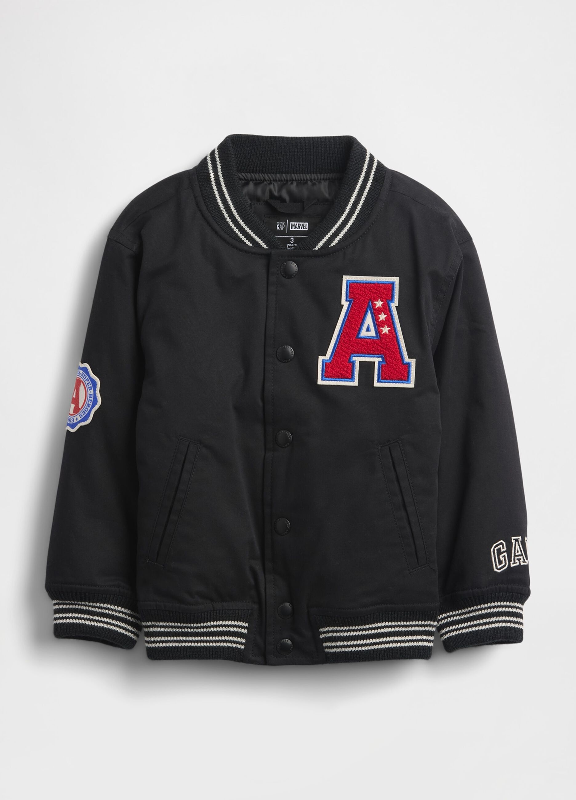 Bomber nero Avengers per bambino