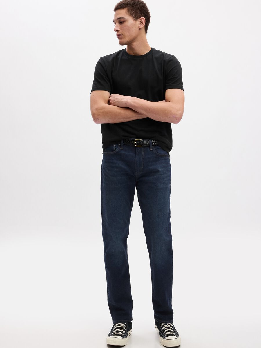 Jeans straight fit a vita media Uomo_0