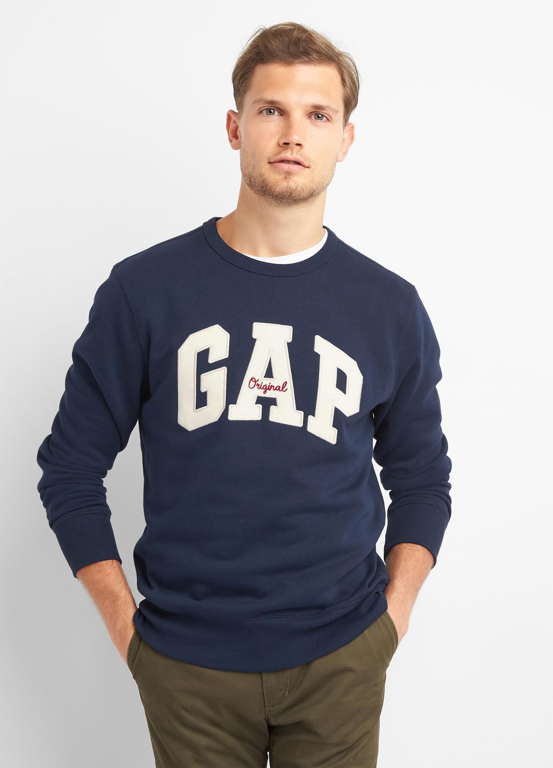 Felpa girocollo con logo GAP