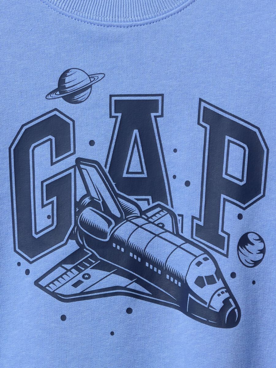 Blue sweatshirt with GAP print and shuttle design Baby Boy_2