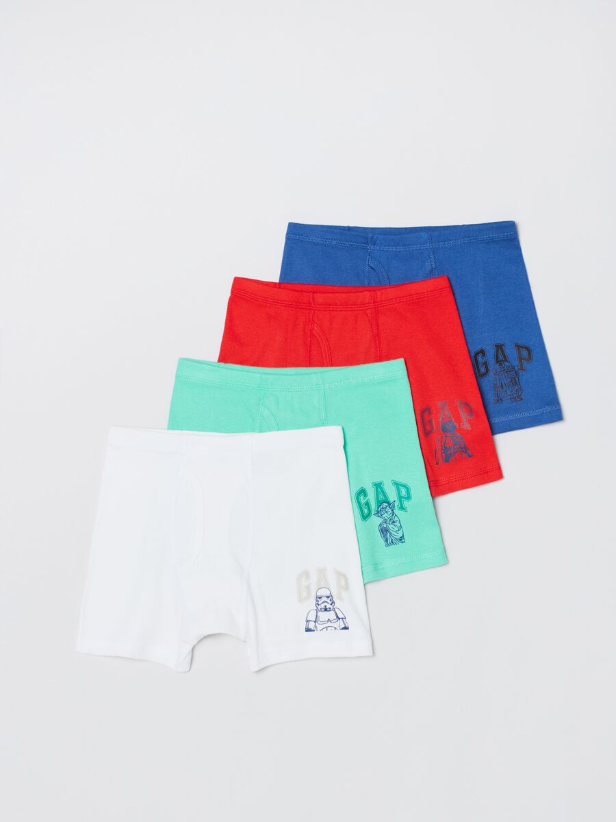 Four-pair pack boxer shorts with Star Wars print and logo Boy_0