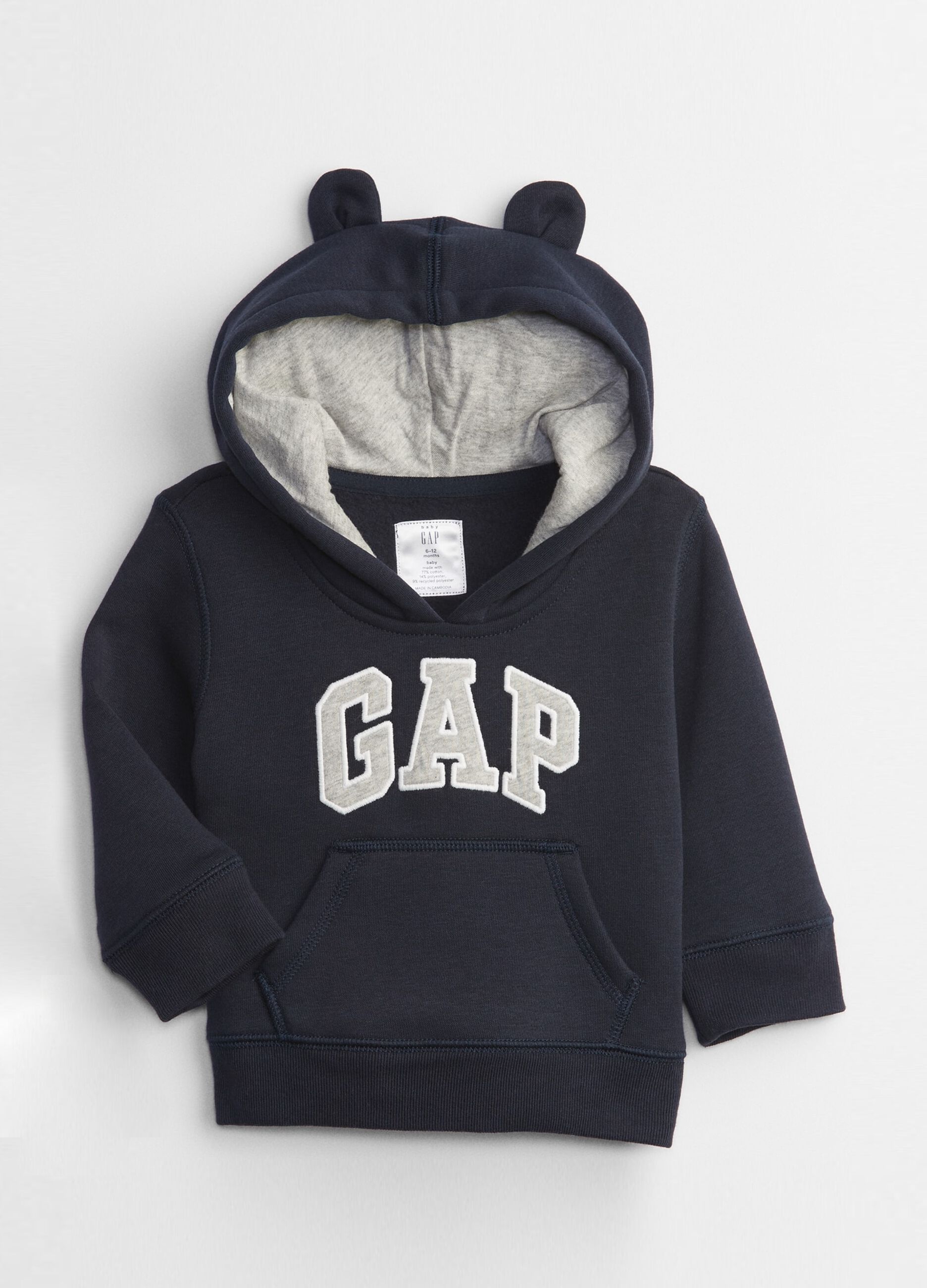 Felpa con cappuccio e orecchie Blu GAP Italia