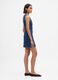Stretch denim dress with back zip_1