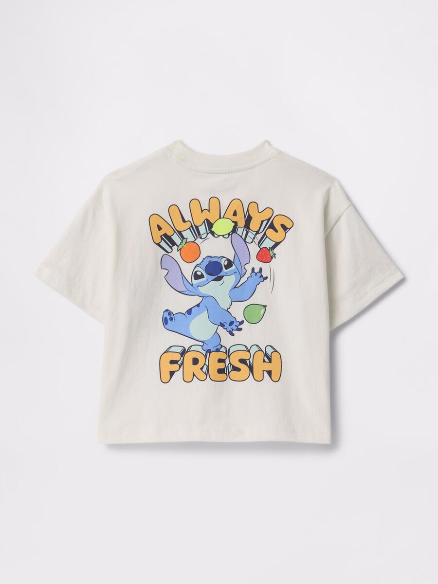 T-shirt bianca a maniche corte con grafica GAP Kids Bimbo_1
