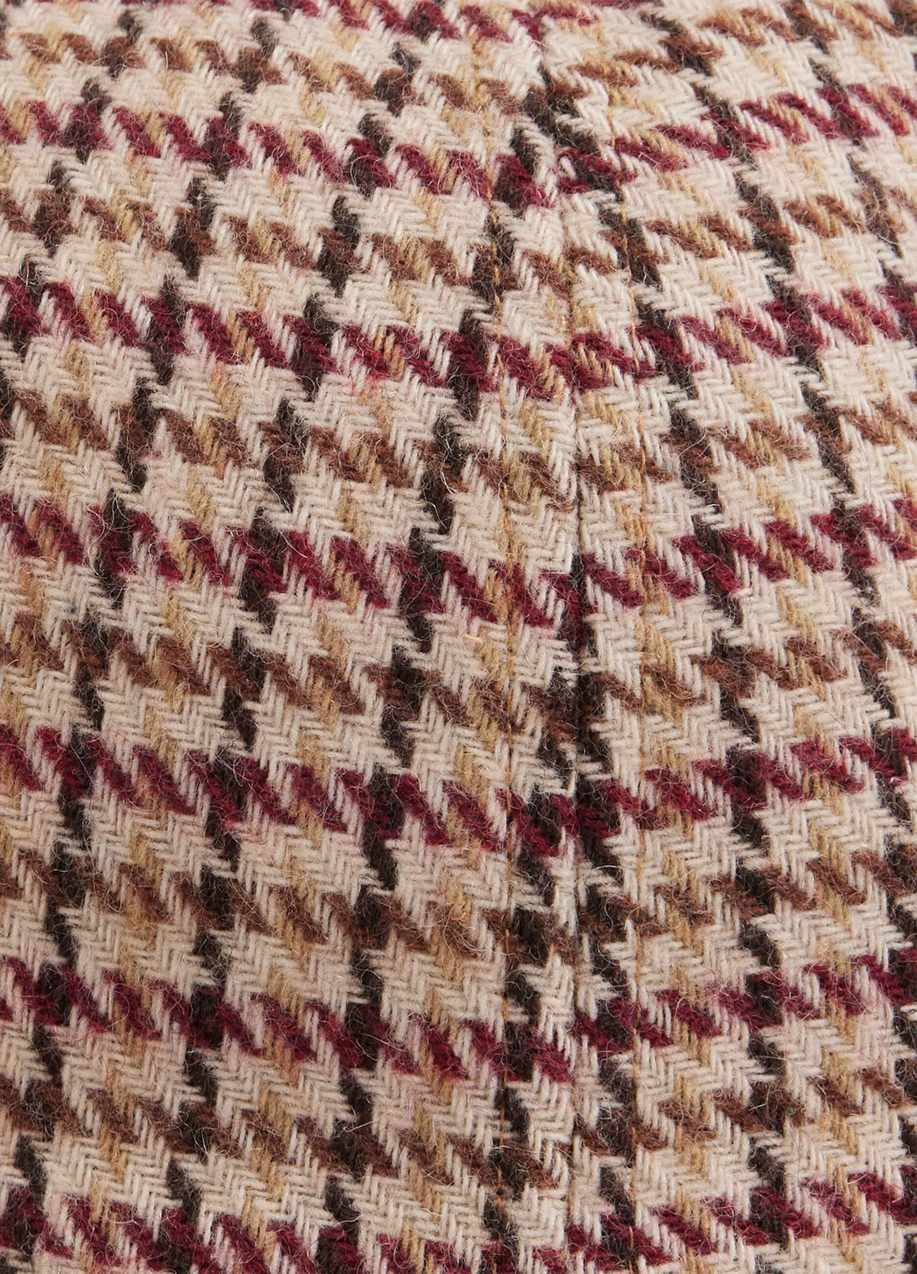 Cappello da baseball in tweed ricamo logo