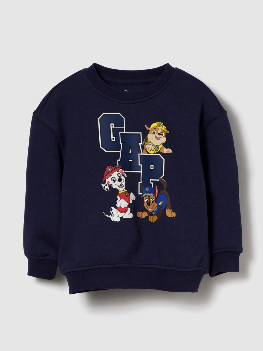 Felpa blu con stampa giocosa Bimbo_0