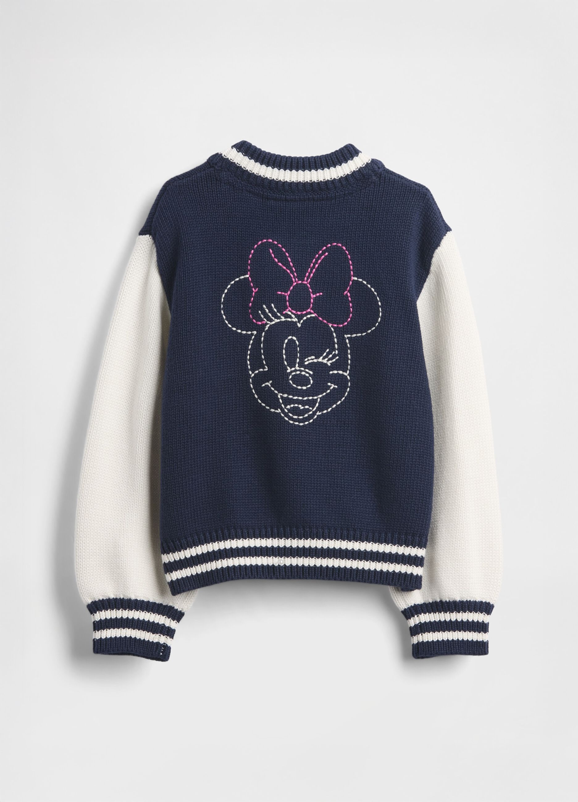 Bomber blu in puro cotone per bambina_2
